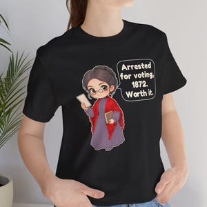 Susan B. Anthony Shirt, History Teacher Gift, Women's History Month Tee for Civics and Social Studies Teachers, Suffrage Gift bild 3