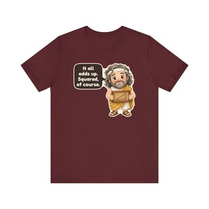Pythagoras Shirt, Math Teacher Gift, It All Adds Up Squared of Course, Geometry Teacher Tee for Pi Day and Math Club immagine 11