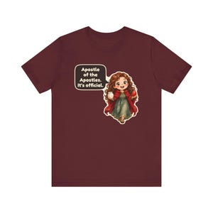Saint Mary Magdalene Shirt, Women in Ministry Gift, First Easter Witness, Catholic Tee for Church Volunteers and Bible Study Groups image 11