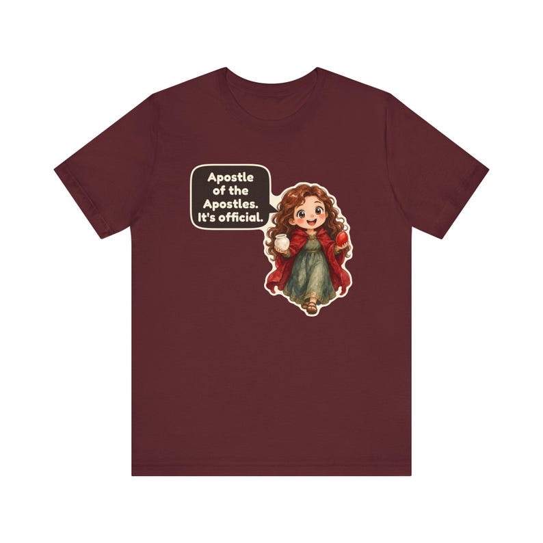 Saint Mary Magdalene Shirt, Women in Ministry Gift, First Easter Witness, Catholic Tee for Church Volunteers and Bible Study Groups image 11