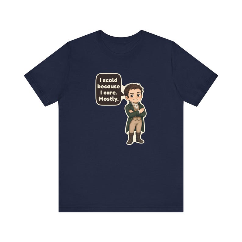 Mr Knightley Shirt, Book Club Gift, I Scold Because I Care Mostly, Funny Classic Romance Tee for English Teachers and Librarians image 10