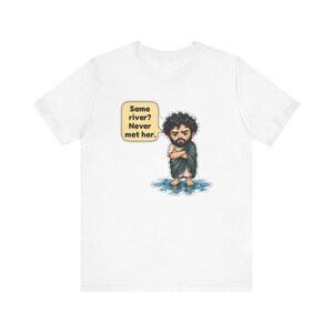 Heraclitus Shirt, Philosophy Teacher Gift, Same River Never Met Her, Philosophy Pun Tee for Deep Thinkers and Classics Fans zdjęcie 12