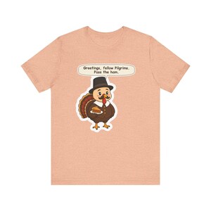 Turkey in Disguise Shirt, Thanksgiving Host Gift, Pass the Ham, Funny Turkey Day Tee for Family Dinner, Friendsgiving and Teachers zdjęcie 4