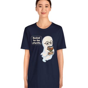Library Ghost Shirt, Librarian Gift, Cute Bookish Tee for School Librarians, Book Clubs, Bookworms and Halloween Readers image 13