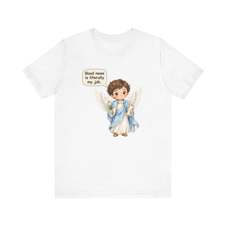 Saint Gabriel the Archangel Shirt, Postal Worker Gift, Good News Is Literally My Job, Tee for Mail Carriers, Advent and Confirmation Bild 1