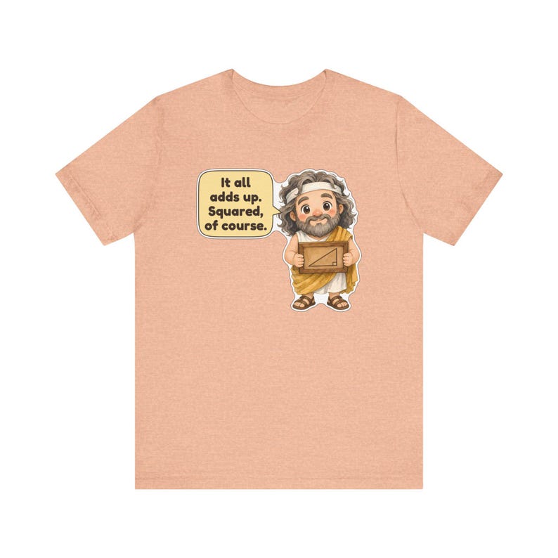 Pythagoras Shirt, Math Teacher Gift, It All Adds Up Squared of Course, Geometry Teacher Tee for Pi Day and Math Club immagine 7