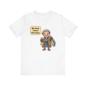 Saint Peter the Apostle Shirt, Church Usher Gift, Keeper of the Keys, Catholic Tee for Church Greeters, Confirmation and Baptism image 12