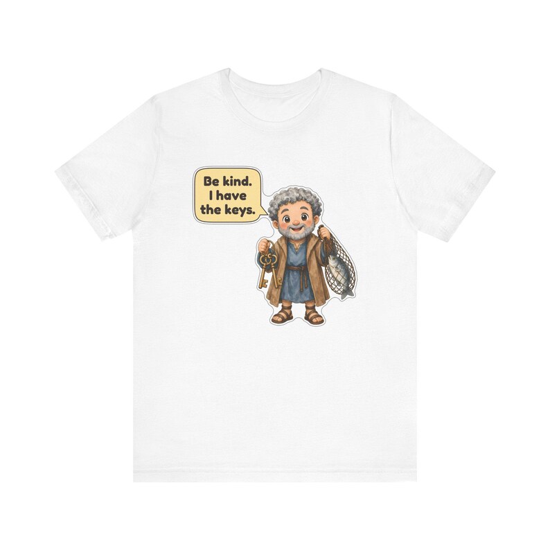 Saint Peter the Apostle Shirt, Church Usher Gift, Keeper of the Keys, Catholic Tee for Church Greeters, Confirmation and Baptism image 12