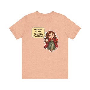 Saint Mary Magdalene Shirt, Women in Ministry Gift, First Easter Witness, Catholic Tee for Church Volunteers and Bible Study Groups image 7