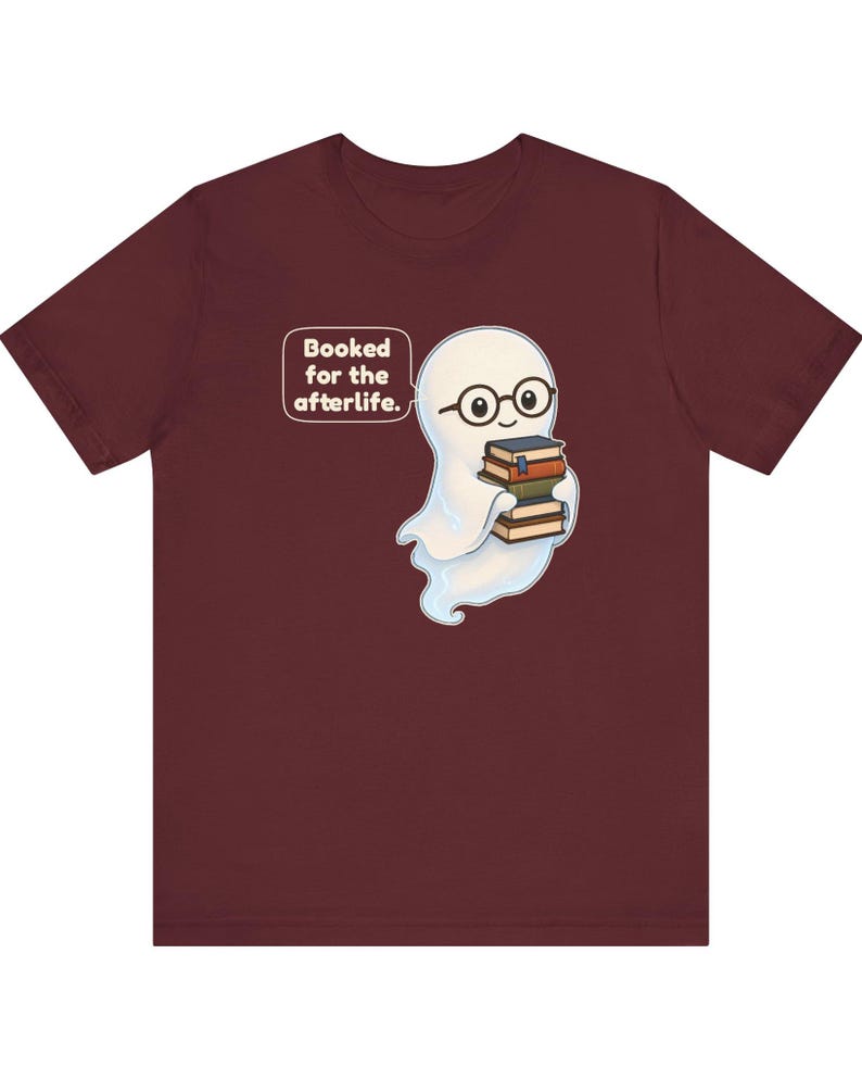 Library Ghost Shirt, Librarian Gift, Cute Bookish Tee for School Librarians, Book Clubs, Bookworms and Halloween Readers image 8