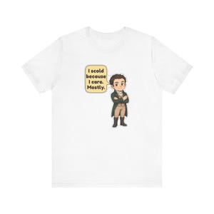 Mr Knightley Shirt, Book Club Gift, I Scold Because I Care Mostly, Funny Classic Romance Tee for English Teachers and Librarians image 12