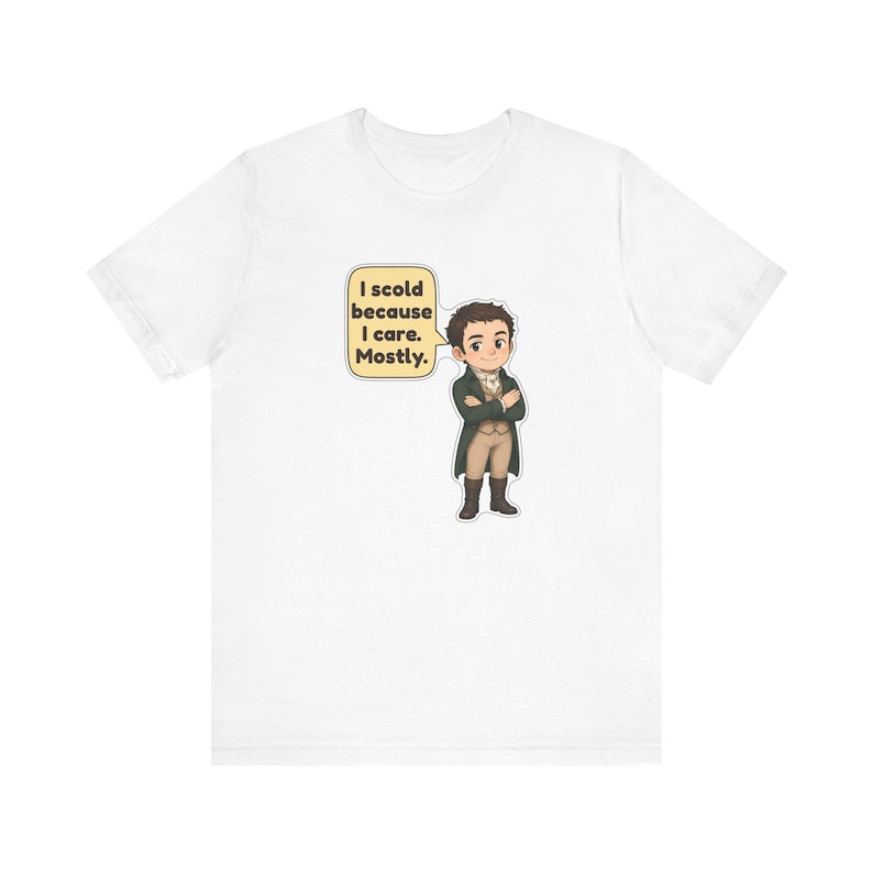 Mr Knightley Shirt, Book Club Gift, I Scold Because I Care Mostly, Funny Classic Romance Tee for English Teachers and Librarians image 12