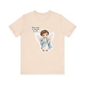 Saint Gabriel the Archangel Shirt, Postal Worker Gift, Good News Is Literally My Job, Tee for Mail Carriers, Advent and Confirmation Bild 3