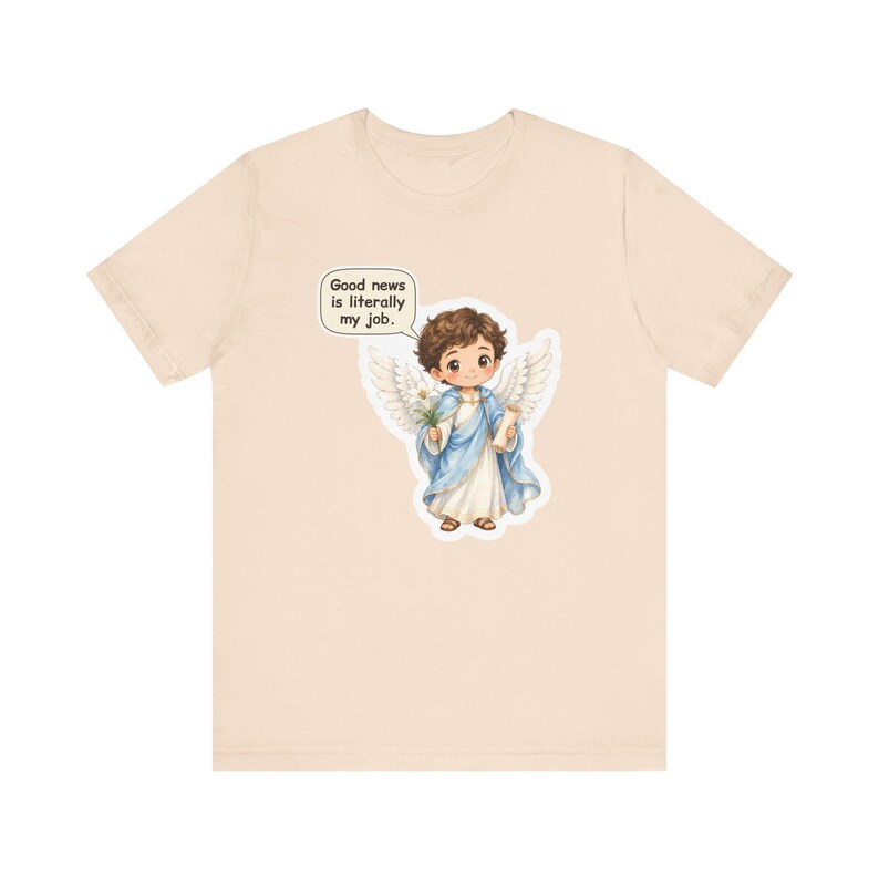 Saint Gabriel the Archangel Shirt, Postal Worker Gift, Good News Is Literally My Job, Tee for Mail Carriers, Advent and Confirmation Bild 3