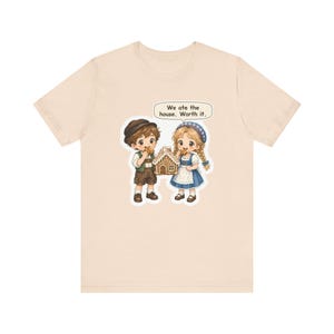 Hansel and Gretel Shirt, Sibling Gift, We Ate the House, Funny Gingerbread House Tee for Brothers, Sisters and Grimm Fairy Tale Fans image 3