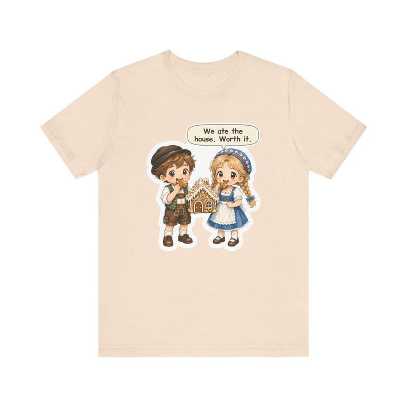 Hansel and Gretel Shirt, Sibling Gift, We Ate the House, Funny Gingerbread House Tee for Brothers, Sisters and Grimm Fairy Tale Fans image 3