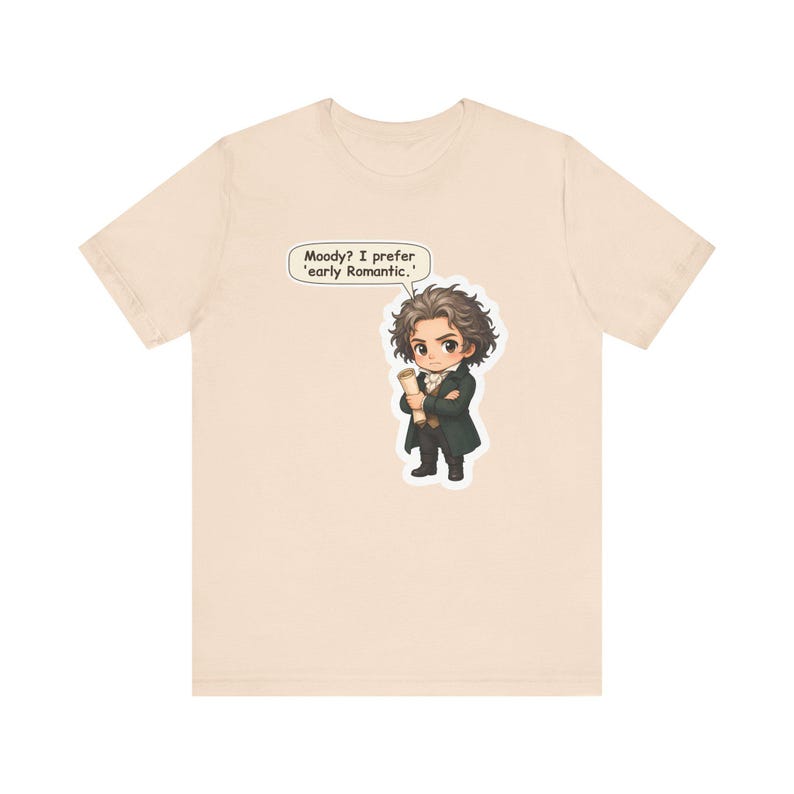 Ludwig van Beethoven Shirt, Music Teacher Gift, I Prefer Early Romantic, Tee for Orchestra Teachers, Piano Students and Recitals bild 3