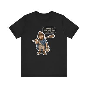 Odysseus Shirt, Classics Teacher Gift, Running a Little Late Ten Years Tops, Funny Greek Mythology Tee for Latin Teachers and Book Lovers image 2