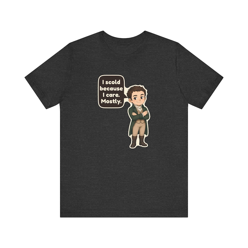 Mr Knightley Shirt, Book Club Gift, I Scold Because I Care Mostly, Funny Classic Romance Tee for English Teachers and Librarians image 9