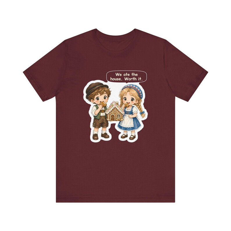 Hansel and Gretel Shirt, Sibling Gift, We Ate the House, Funny Gingerbread House Tee for Brothers, Sisters and Grimm Fairy Tale Fans image 8