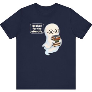 Library Ghost Shirt, Librarian Gift, Cute Bookish Tee for School Librarians, Book Clubs, Bookworms and Halloween Readers image 6
