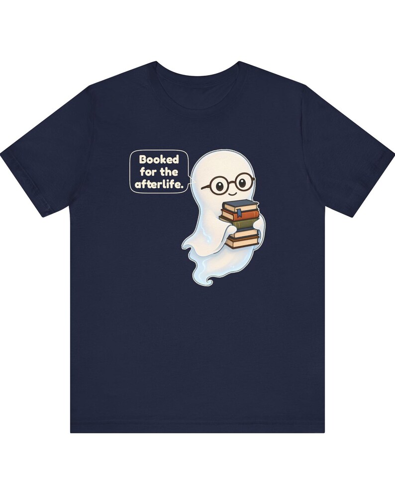 Library Ghost Shirt, Librarian Gift, Cute Bookish Tee for School Librarians, Book Clubs, Bookworms and Halloween Readers image 6