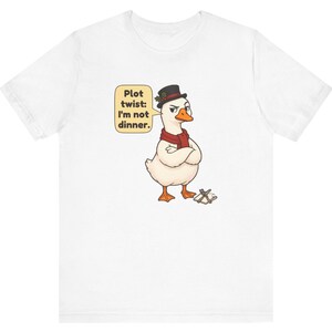 Christmas Goose Shirt, Funny Christmas Carol Tee, English Teacher Gift, Book Lover Gift, Cute Goose Lover Holiday Shirt, Chibi Watercolor bild 12