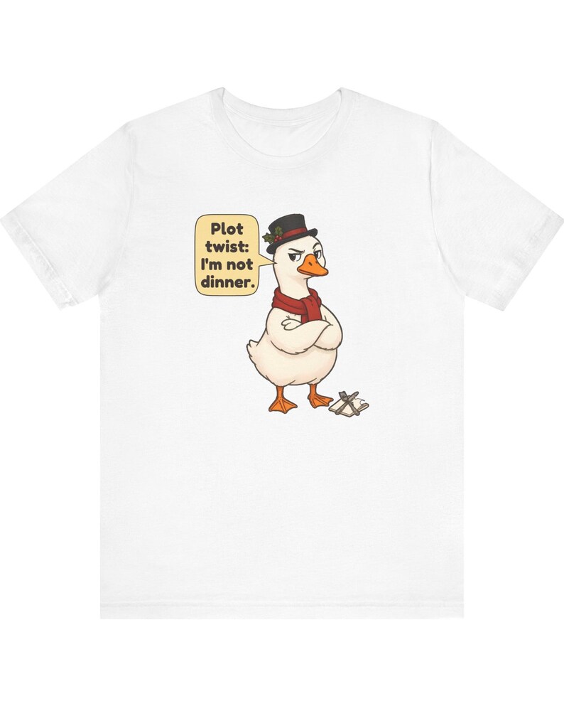 Christmas Goose Shirt, Funny Christmas Carol Tee, English Teacher Gift, Book Lover Gift, Cute Goose Lover Holiday Shirt, Chibi Watercolor bild 12