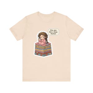 Princess and the Pea Shirt, Light Sleeper Gift, One Pea Zero Sleep Ruined, Funny Tee for Tired Moms and Andersen Fairy Tale Lovers image 3