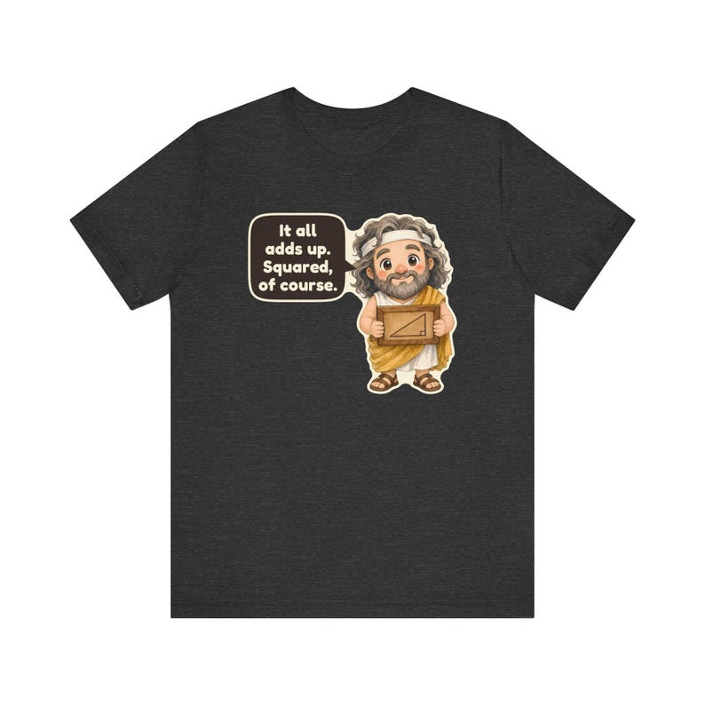 Pythagoras Shirt, Math Teacher Gift, It All Adds Up Squared of Course, Geometry Teacher Tee for Pi Day and Math Club immagine 9