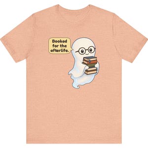 Library Ghost Shirt, Librarian Gift, Cute Bookish Tee for School Librarians, Book Clubs, Bookworms and Halloween Readers image 10