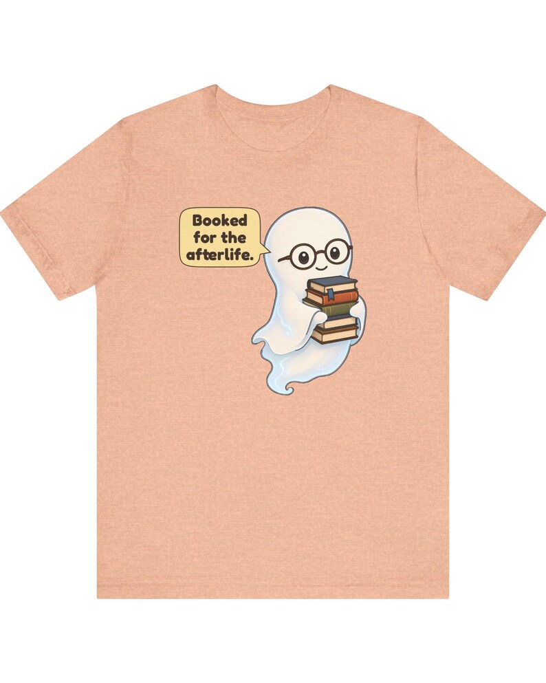 Library Ghost Shirt, Librarian Gift, Cute Bookish Tee for School Librarians, Book Clubs, Bookworms and Halloween Readers image 10
