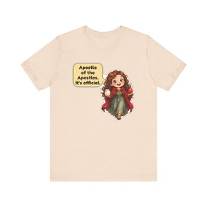 Saint Mary Magdalene Shirt, Women in Ministry Gift, First Easter Witness, Catholic Tee for Church Volunteers and Bible Study Groups image 6