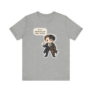 Jekyll and Hyde Shirt, Coffee Lover Gift, I'm a Different Man, Funny Tee for English Teachers, Gothic Literature Fans and Coffee Mornings Bild 5