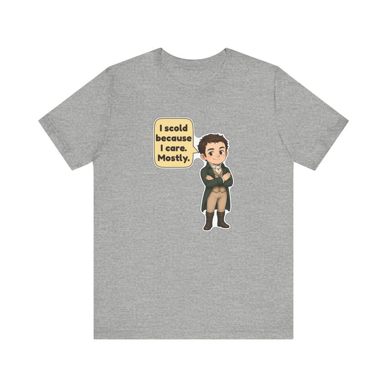 Mr Knightley Shirt, Book Club Gift, I Scold Because I Care Mostly, Funny Classic Romance Tee for English Teachers and Librarians image 8