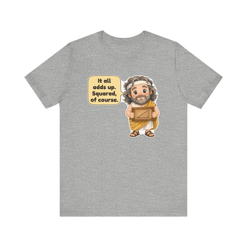 Pythagoras Shirt, Math Teacher Gift, It All Adds Up Squared of Course, Geometry Teacher Tee for Pi Day and Math Club immagine 8