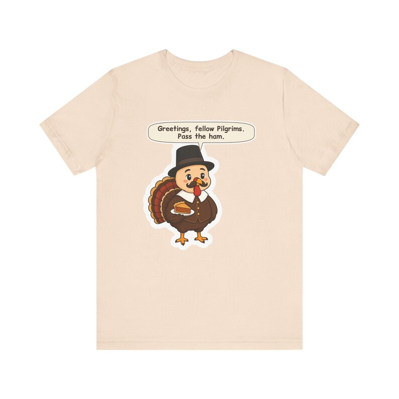 Turkey in Disguise Shirt, Thanksgiving Host Gift, Pass the Ham, Funny Turkey Day Tee for Family Dinner, Friendsgiving and Teachers zdjęcie 3
