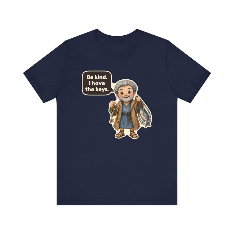 Saint Peter the Apostle Shirt, Church Usher Gift, Keeper of the Keys, Catholic Tee for Church Greeters, Confirmation and Baptism image 10