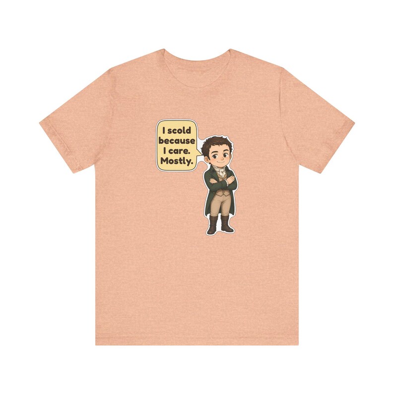 Mr Knightley Shirt, Book Club Gift, I Scold Because I Care Mostly, Funny Classic Romance Tee for English Teachers and Librarians image 7