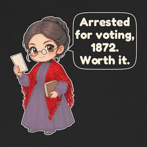 Susan B. Anthony Shirt, History Teacher Gift, Women's History Month Tee for Civics and Social Studies Teachers, Suffrage Gift bild 4