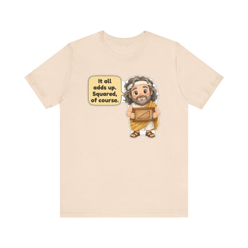 Pythagoras Shirt, Math Teacher Gift, It All Adds Up Squared of Course, Geometry Teacher Tee for Pi Day and Math Club immagine 6