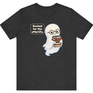 Library Ghost Shirt, Librarian Gift, Cute Bookish Tee for School Librarians, Book Clubs, Bookworms and Halloween Readers image 7