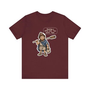 Odysseus Shirt, Classics Teacher Gift, Running a Little Late Ten Years Tops, Funny Greek Mythology Tee for Latin Teachers and Book Lovers image 8