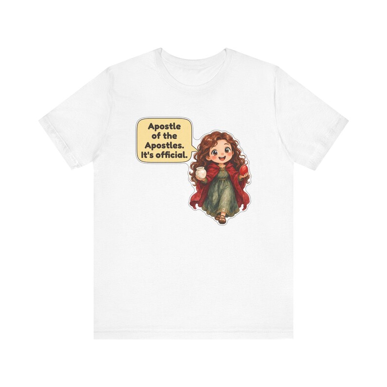 Saint Mary Magdalene Shirt, Women in Ministry Gift, First Easter Witness, Catholic Tee for Church Volunteers and Bible Study Groups image 12