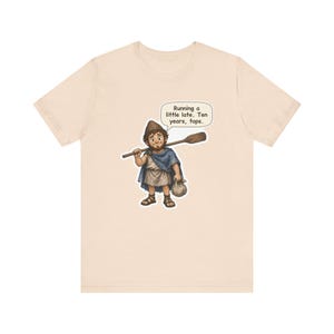 Odysseus Shirt, Classics Teacher Gift, Running a Little Late Ten Years Tops, Funny Greek Mythology Tee for Latin Teachers and Book Lovers image 3