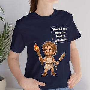 Prometheus Shirt, Funny Greek Mythology Tee, Fire Bringer Gift for Campers, Classics Teachers and Mythology Fans image 14