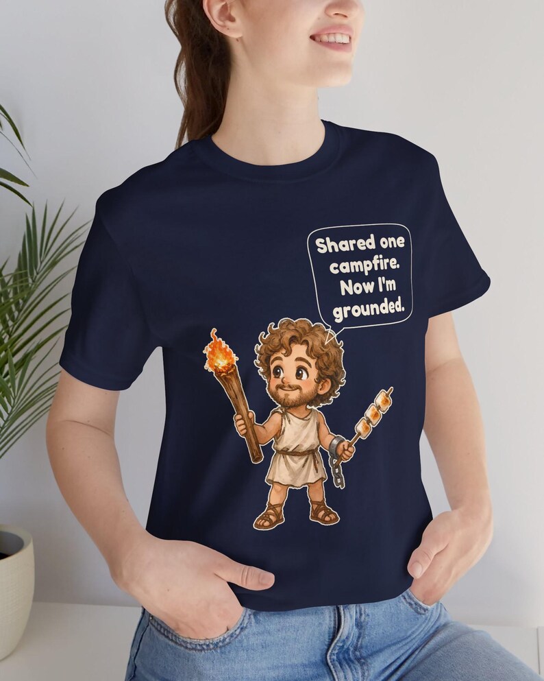 Prometheus Shirt, Funny Greek Mythology Tee, Fire Bringer Gift for Campers, Classics Teachers and Mythology Fans image 14