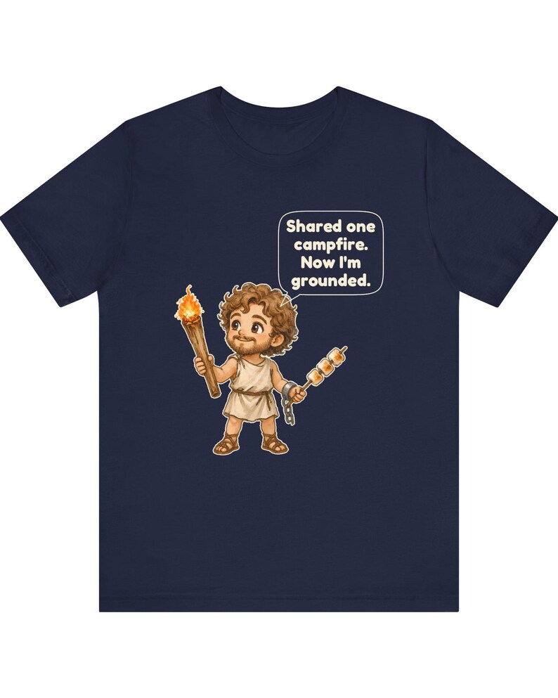 Prometheus Shirt, Funny Greek Mythology Tee, Fire Bringer Gift for Campers, Classics Teachers and Mythology Fans image 6