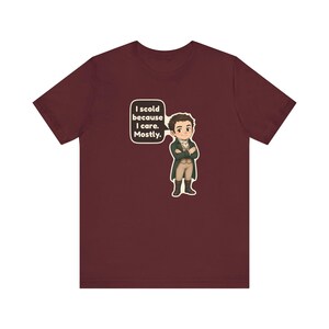 Mr Knightley Shirt, Book Club Gift, I Scold Because I Care Mostly, Funny Classic Romance Tee for English Teachers and Librarians image 11