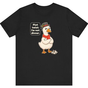 Christmas Goose Shirt, Funny Christmas Carol Tee, English Teacher Gift, Book Lover Gift, Cute Goose Lover Holiday Shirt, Chibi Watercolor bild 5